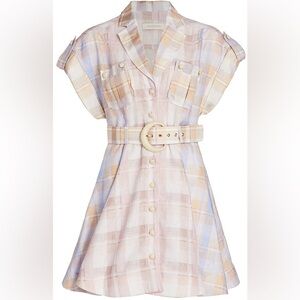 Zimmerman Size 3 Plaid Linen Dress